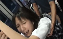 Jav Student Ambushed On A Bus Fucked