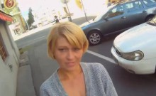 Skinny Russian Teenager Found On The Road