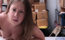 Teen Shoplifter Spunked
