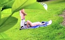 Dickflash - Jerk for nude sunbathing MILF