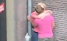 People having sex on the street (The Netherlands).