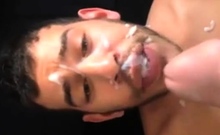 Arab Boy Take The Full Load Of Daddys Cum..