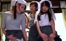 Akane Yoshinaga Asian teen in school uniform rides cock