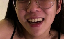 Webcam Asian chick anal masturbation tease