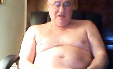 grandpa cum on cam and taste his cum