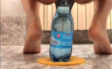 Extreme Ass Insertion With 2 Plastic Bottles