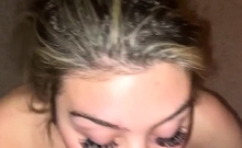 Glam blonde ass cumshot after hardcore anal