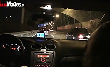 Marga The Milf Fingers Her Pussy In The Car