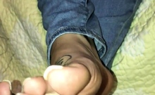 Maitresse Madelines solo foot fetish POV