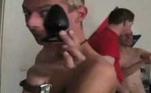 3some German gay fucked after fisting