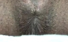 Intense ebony orgasm