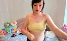 Brunette Solo Webcam Masturbation