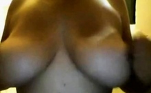 BBW Colombian Plays with Her Big Tits on Webcam