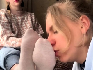 Blonde youngsters Foot Fetish