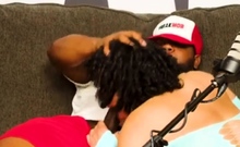 Black gay deep blowjob and face fucking action