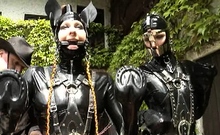 Blonde fetish gagged and fucked