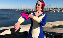 Horny Teen Cutie Outdoor Masturbation