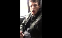 Twink Wanks On A Bus