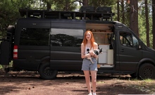 Stepsister shows off new van on her vlog