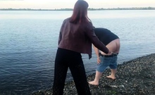 Couple Spanked Outdoors For Tresspassing