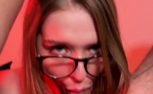 Beauty teaching the sexy language of love