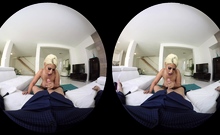 Blonde Laura Crystal with big boobs