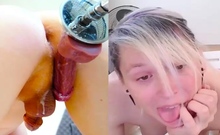 Solo Ebony Masturbation Shemale Cumming
