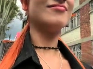 Petite amateur redheaded teen pisses and sucks cock