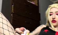 Japanese teen uses toys to pleasure pussy