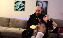 (late Halloween Upload) Naughty Nun Spanking Scarlet Thorne