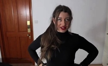 Cute brunette amateur babe sosha masturbating
