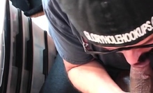 Vintage jock cocksucking in gloryhole