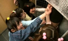 Asian schoolgirl enjoy group sex