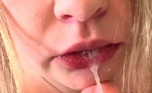 Awesome Amateur teen blonde toying pussy