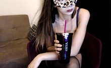 Close up BJ cumshot