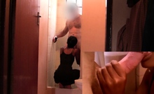 Shower sex with African ebony girlfriend
