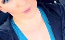 Chubby Brunette Big Boobs Dildo Masturbation