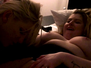 Sexy blonde babe with big boobs rides a dick