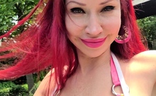 Great Big Boobs On Masturbating Redhead