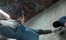 Nicole Walk Through An Abandoned House Humiliates Her