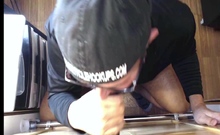 Horny DILF analpounded in gloryhole