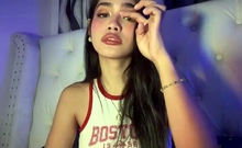 Big Tits Tranny Strokes Her Big Cock