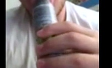 Skinny Amateur Hunk Sucks Cock