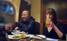Young asian masseuse wanking an old guy