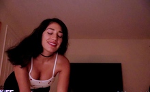 Sexy hottie Anetta Keys enjoys a solo toy masturbation