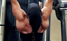 Amateur striptease and Solo masturbation