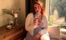 Big boobs milf masturbates with her dildo