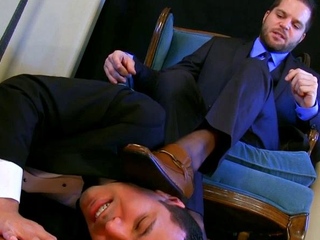 Sub Suck His Doms Feet And Shoes