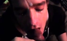 Hungry White Boy Craves Black Cum