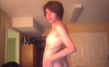 Crossdressing Twink on Webcam